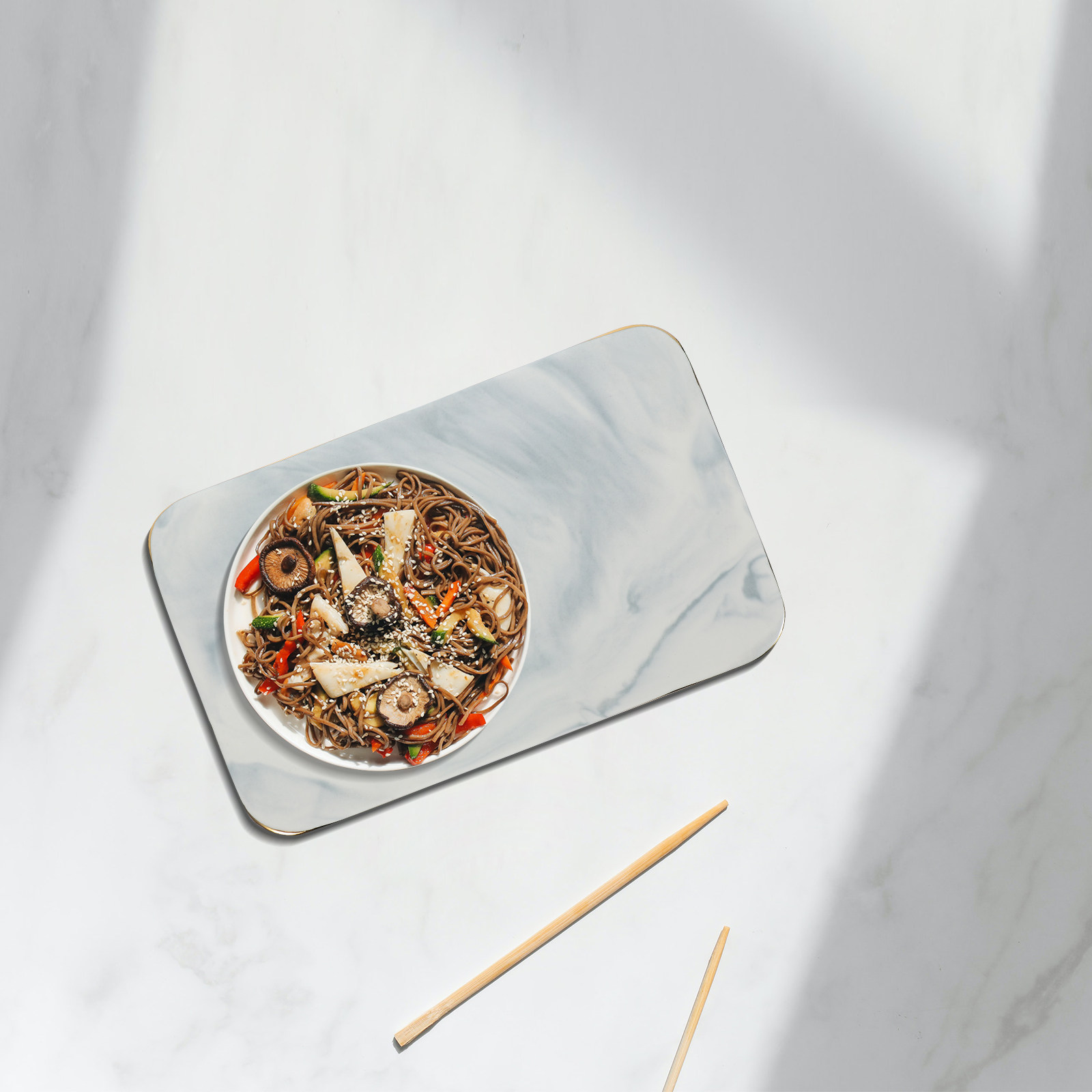 Mermer Tepsi Zarif El Yapımı K - Marble Serving Board incelemesi ve fiyatı