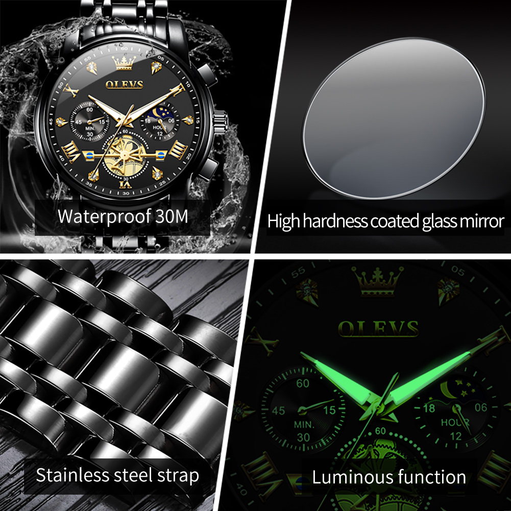 OLEVS Yepyeni Lüks Kronograf S - Luxury Lifestyle Products incelemesi ve fiyatı