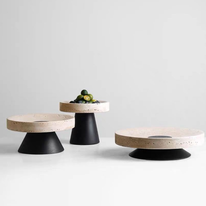 Bej traverten tepsi ile Metal  - Marble Serving Board incelemesi ve fiyatı